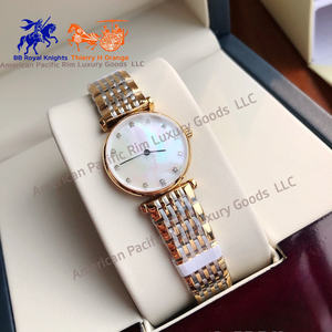 Relojes de Cuarzo Ultrafinos para Pareja Serie Longnes, con Esfera de Nácar Romana, Diamantes y Correa de Acero, Modelo L4.209.1.97.8 - Product Image 5