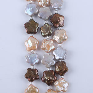 Perlas Barrocas Alienígenas de Agua Dulce de 18 cm y 11-13 mm, Cultivadas, en Forma de Flor de Ciruelo Blanco, Perlas Sueltas para Manualidades - Product Image 4