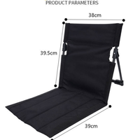 Chaise longue pliante d'extérieur pour plage et jardin, chaise de camping portable, chaise de loisirs pour tapis de sol et utilisation en tente