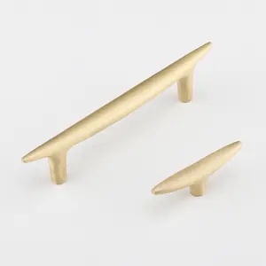 Simple original Nordic style handmade brass handle wardrobe drawer light luxury cabinet drawer pull handle