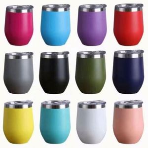 Wholesale Custom 12Oz 304/201 Stainless Steel Insulated Eco-Friendly Wine Glass Travel Coffee Tumbler Logo Dishwasher Microwave - Product Image 1
