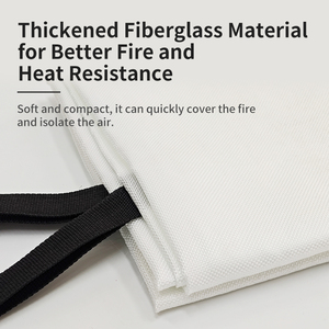 Couverture anti-feu pour batterie au lithium UL94, tissu 100% fibre de verre, 1,2*1,2m, 280g, 13µm, pour couverture anti-feu de véhicule électrique - Product Image 6