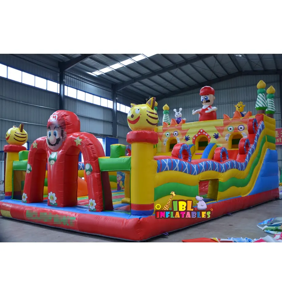 Inflável Kids Playground Com Bomba De Ar Super incômodo Inflável Slide Seco Grande Adulto Inflável Parque Aquático Slide Para Festa