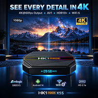 2026 HK1 RBOX X5S Smart TVBox 4K Android 14 S905Y5 4GB 32GB 64GB Dual Wifi BT Fire TV Stick Set-Top Box Android Tv Box HK1RBOX.