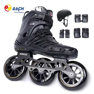 JEDER hochwertiger Inline-Speed-Slalom-Roller-Skating-Set für Erwachsene und Herren mit 110 mm Aluminium-Chassis