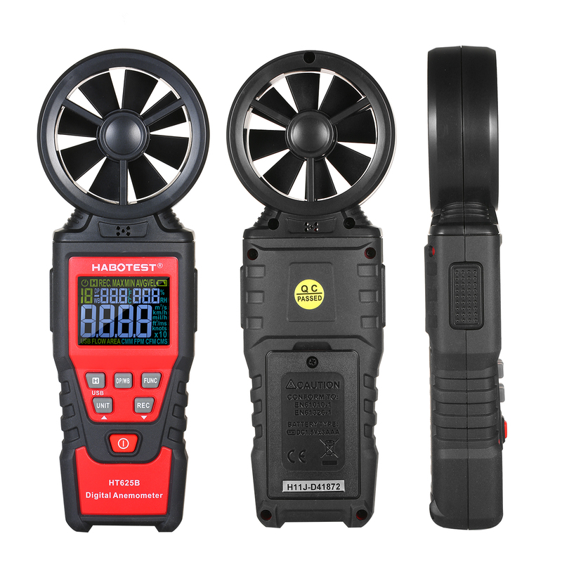 HABOTEST HT625A Handheld Digital Anemometer Analog