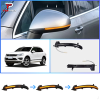 TMPRO Luz Intermitente Dinámica LED para Espejo Lateral de Coche, Indicador de Señal de Giro para VW Touareg II 2010-2018, Piezas de Mejora Exterior