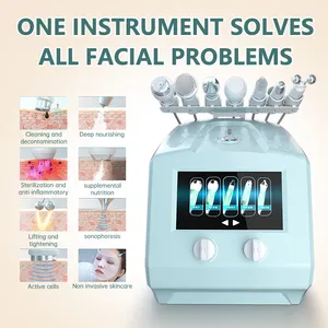 7 en 1 oxygène Machine de beauté du visage hydrogène oxygène petites bulles machine de beauté du visage co2 bulle oxygénation machine faciale