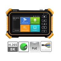 Monitor de Prueba para Cámaras IP CCTV HD 8K con Pantalla Táctil Capacitiva de 4 Pulgadas, Compatible con Prueba POE, 8MP, Resistente al Agua IP54, WiFi, CCDCAM ET-IPC1900P