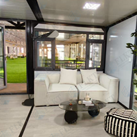 Maison conteneur extensible entièrement équipée FLKT, maisons modulaires préfabriquées de luxe, maisonnette pliable de 20 pieds avec salle de bain