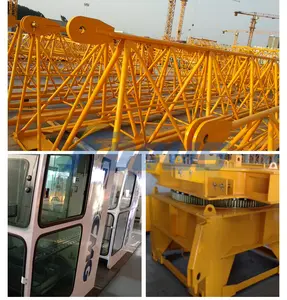 12 Ton Brand New Tower Crane T-7018 Construction Crane Automatic Erection Flat Head Tower Crane