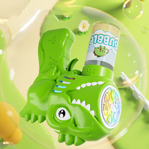 Bemay Toy Jouet de pistolet à bulles de dinosaure à 6 trous, Machine de soufflage de bulles, Jouet à bulles coloré pour <span class=keywords><strong>jouer</strong></span> en plein air pour les enfants - Product Image 5