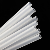 Pailles en plastique PP semi-transparentes écologiques avec design personnalisable pour les boissons aux fruits