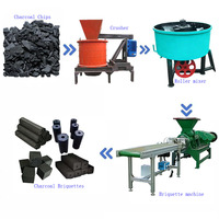 Machine à fabriquer des briquettes de charbon de bois de type vis, machine à fabriquer des cubes de charbon pour chicha