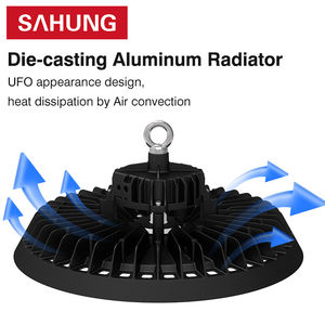 Warkshop PSE UFO High Bay Light 6500K IP65 100W/150W/200W Cadena colgante Almacén Aluminio Iluminación industrial Highbay - Product Image 3