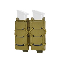 Équipement tactique, version double 9 mm, cadre en U avec cordon élastique, pochette pour chargeur en nylon pour porte-plaques, gilet tactique