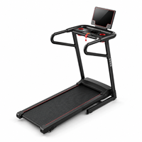Caminadora Plegable Ultrasilenciosa, Máquina Eléctrica para Caminar con Absorción de Impactos, Monitoreo de Frecuencia Cardíaca, Ajuste de Inclinación/Velocidad