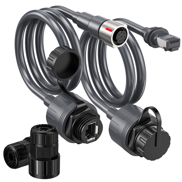EDUP EP-SK0160 Starlink Gen3 Performance Antenna Ethernet Adapter Cable with Waterproof RG45 Connector, 23 AWG