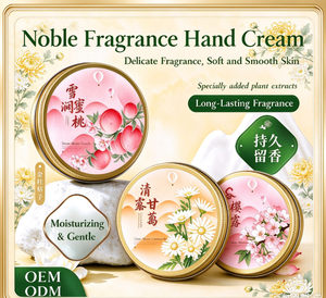 Set de Regalo de Crema de Manos con Fragancia Premium de Larga Duración en Caja de Lata de 60g, Extracto de Plantas, Hidratante, No Pegajosa, para Otoño - Product Image 1