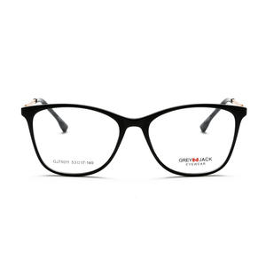 Montures de lunettes de vue œil de chat grises 70011, style rétro plein cadre, unisexe, protection anti-UV - Product Image 2