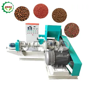 Machine flottante de fabrication de granulés d'aliments pour poissons Petite ligne de production d'aliments pour animaux de compagnie pour chiens et chats entièrement automatique