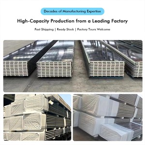 Aluminium Insulated Tile Insulated Polyurethane Fireproof Metal <strong>Sandwich</strong> <strong>Roof</strong> Wall <strong>Panels</strong> Building Materials for Warehouses - Product Image 4