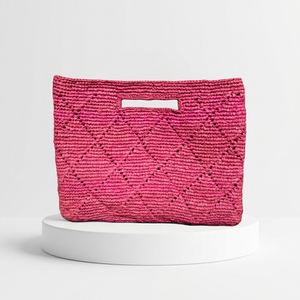 Bolso Tote Casual de Rafia Tejida, Rayado, con Parte Superior Abierta, Forro de Algodón, Correa Única, para Playa, Verano, para Mujer - Product Image 1