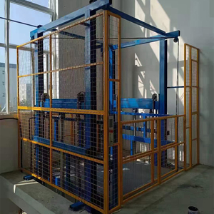 Riel de plomo de cadena hidráulica de servicio pesado, elevador de carga barato de 2 pisos eléctrico pequeño usado - Product Image 5