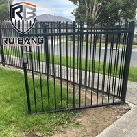 Cercas Tubulares Ruibang Spear Top con Puertas a Juego para Proyectos de Seguridad en Australia