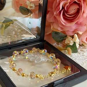 Pulseras de Cuentas de Cristal Coloridas, Conjunto de Joyería para Mujer, Brazaletes de Moda Brillantes, Cadena de Lujo, Joyería de Alta Gama, Precio Bajo al por Mayor - Product Image 4