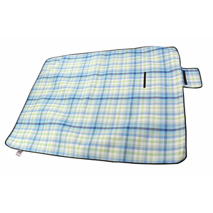 Azul y blanco a rayas al aire libre y Picnic manta de la playa de <span class=keywords><strong>Camping</strong></span> en hierba impermeable arena prueba - Product Image 1
