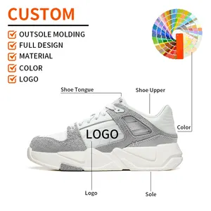 Zapatillas de skateboarding con logotipo personalizado original Retro Para hombre y mujer, zapatillas informales de cuero para baloncesto, zapatillas bajas personalizadas