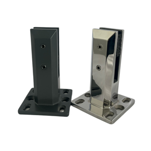 Morsetto per Vetro in Acciaio Inox con Finitura Satinata, Design Moderno, Clip per Ringhiera a Muro con Cuscinetto in Gomma, Facile Installazione per Balconi - Product Image 5