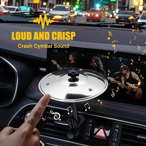 Wholesale Creative <b>Car</b> Vent Cymbal Decoration Mini Metal Cymbal Toy Portable <b>Car</b> <b>Interior</b> Funny Decorations - Product Image 4