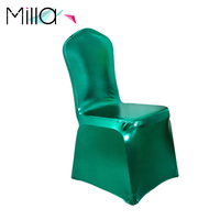 Housses de chaise en Spandex métallisé or argent pour mariage