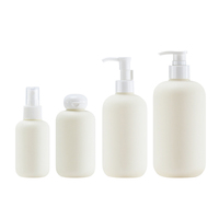 Botella cilíndrica de HDPE con tapa abatible, moderna, de 120ml/300ml/500ml para aceite esencial y gel de ducha