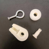 Accessoires pour ligne d'eau de poulet en plastique pour aquaculture : petite poulie, crochet en S, roue suspendue, plaque de guidage de levage pour élevage