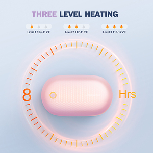 Chauffe-mains magnétique rechargeable USB 5000 mAh à double panneau chauffant rapide pour le camping en extérieur - Product Image 3