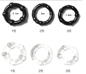 3-teiliges Hodenkugel-Ball-Stretcher Erektions-Sex-Produkte Silikon-Wahlring Penisring Sexspielzeug für Männer Sperre Verzögerung der Ejakulation - Product Image 6