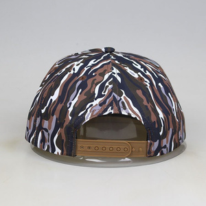 Hunting Camo Print Flat Bill <b>Snapback</b> Hat Adjustable Camouflage Baseball <b>Cap</b> for Outdoor Fishing Wholesale - Product Image 3