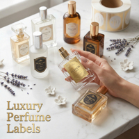 Autocollants de marque autocollants à coller soi-même |   Étiquettes découpées sur mesure pour flacons d'huiles essentielles et de parfums
