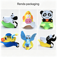 Chapeaux en EVA en gros, motifs animaux de dessin animé, légers et en mousse souple, pour fêtes d'enfants, cosplay et événements thématiques, emballage Renda