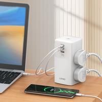 Multiprise de bureau LDNIO SC4383 avec 12 prises AC, 3 ports USB, chargeur multi-prises EU, tour de prise