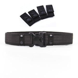 <span class=keywords><strong>Ceinture</strong></span> en toile pour hommes avec boucle en plastique à bordure extérieure de 5cm de large <span class=keywords><strong>Ceinture</strong></span> tactique de sport <span class=keywords><strong>d</strong></span>'entraînement allongée et épaissie - Product Image 5