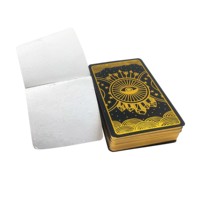 Impression de jeux de cartes de tarot personnalisés avec dorure à chaud et bords dorés en gros