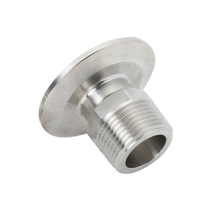 Npt Tri kẹp nam adaptor 1/4 "-1" chủ đề bên ngoài ferrule vệ sinh thép không gỉ công cụ Pad SS304 SS316L phụ kiện tại chỗ hàng hóa - Product Image 5