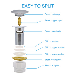 Đồng Thau Rửa Lưu Vực Chất Thải Pop Up Chất Thải G 1 1/4 'Cho Thị Trường Châu Âu - Product Image 3