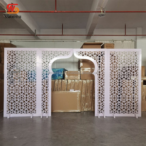 ชุดซุ้มโค้งสำหรับตกแต่งงานแต่งงานแบบหรูหราเรียบหรูแบบรอยัลชุดซุ้มเงินจำนวน3ชิ้นประตูโค้งสำหรับงานแต่งงาน - Product Image 6