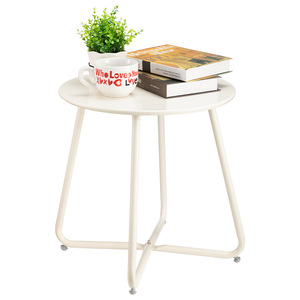 Nordique Simple ferronnerie petite Table basse ronde en métal Durable pour salle à manger en plein air ou <span class=keywords><strong>balcon</strong></span> pour mobilier d'extérieur - Product Image 2