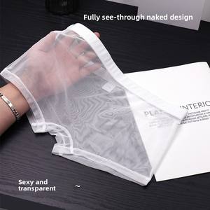 Men's Ultra-Thin for Summer Mesh Sexy Breathable Fully See-Through Low <strong>Waist</strong> Transparent Men's Boxer <strong>Underwear</strong> - Product Image 4